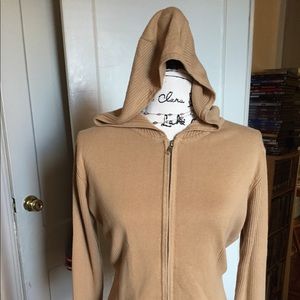 EUC hooded cardigan sweater